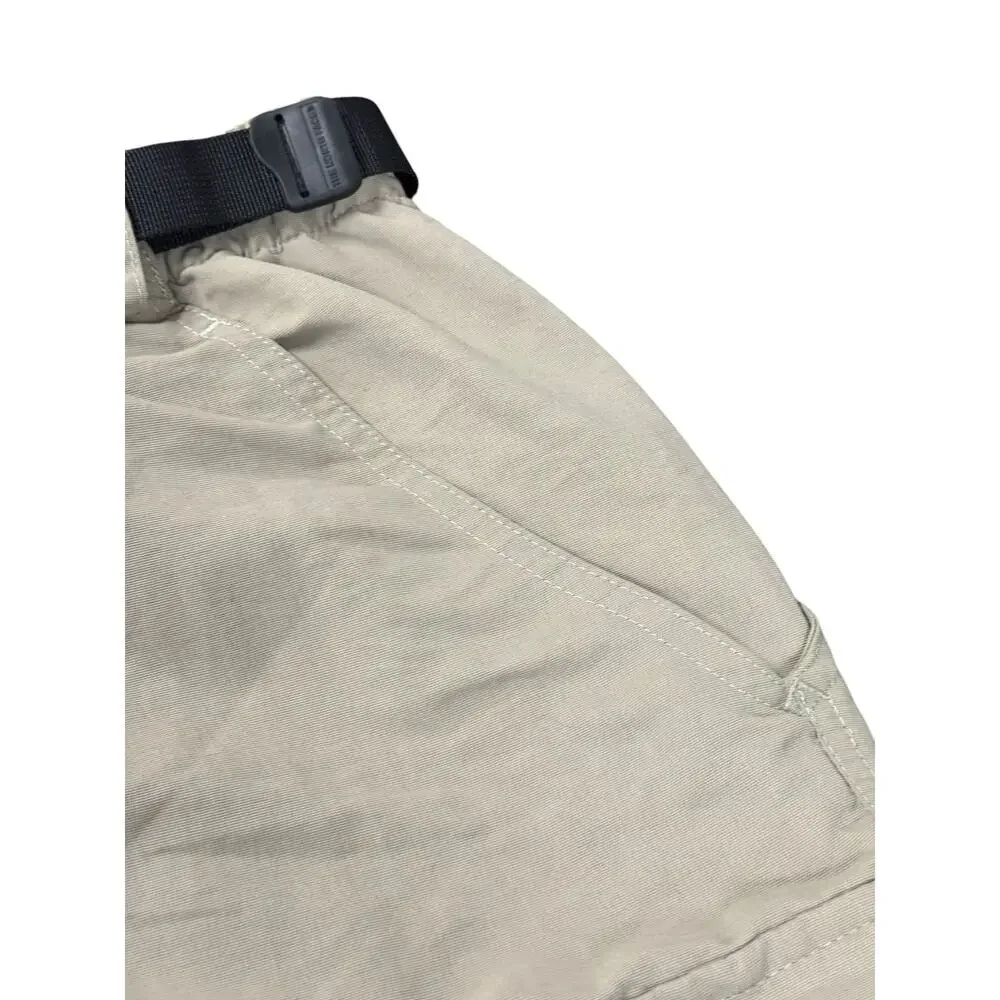 The North Face Men's S Beige Nylon Belted Cargo Shorts Gorpcore Hiking Camping